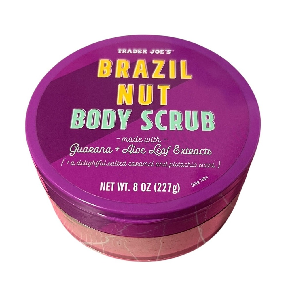 Trader Joe's Brazil‎ Nut Body Scrub 8oz NEW Gourmand Scent